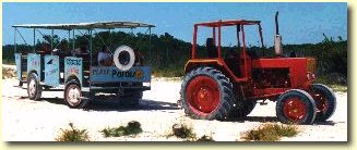 Tracteur pour la Playa Paraiso